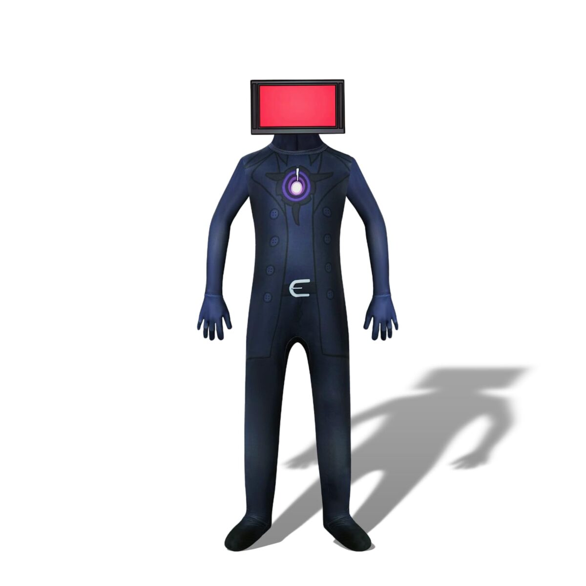 TV Man With Red Screen Costume